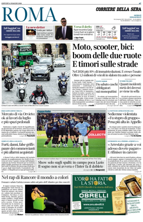 Cover of Corriere della Sera (Roma)