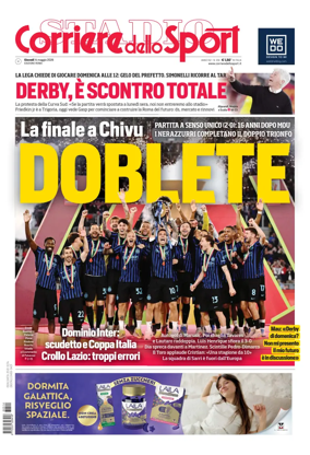 Cover of Corriere dello Sport (Lazio)