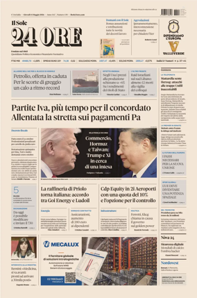 Cover of Il Sole 24 Ore