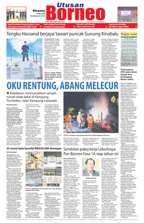Cover of Utusan Borneo (Sabah)