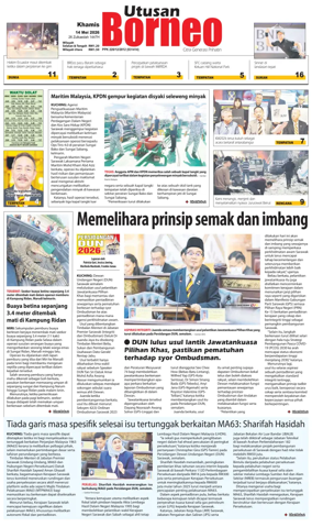 Cover of Utusan Borneo (Sarawak)