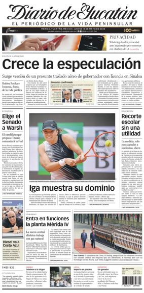 Cover of Diario de Yucatan
