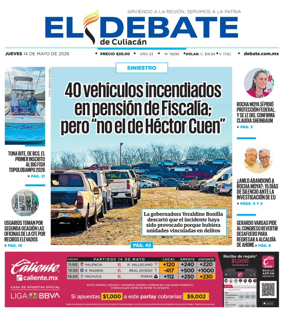 Cover of El Debate de Culiacan