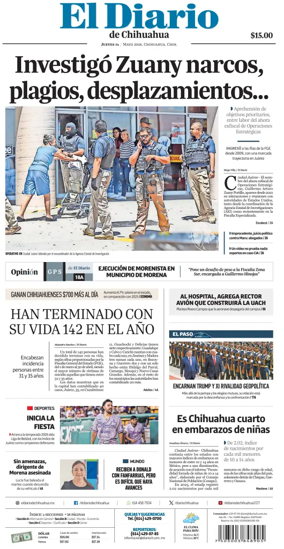Cover of El Diario de Chihuahua