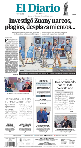 Cover of El Diario de Juarez