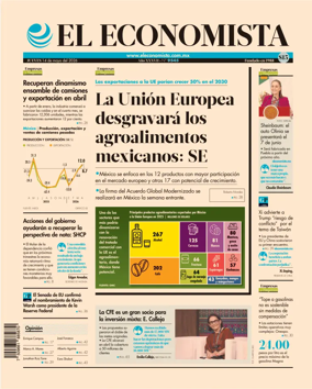 Cover of El Economista (Mexico)