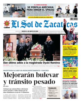 Cover of El Sol de Zacatecas
