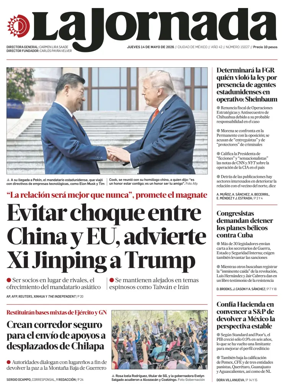 Cover of La Jornada