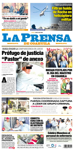Cover of La Prensa de Coahuila