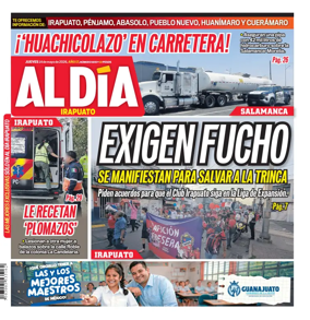 Cover of Periodico Al Dia (Irapuato)