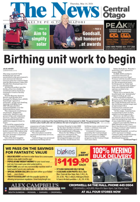 Cover of Central Otago News
