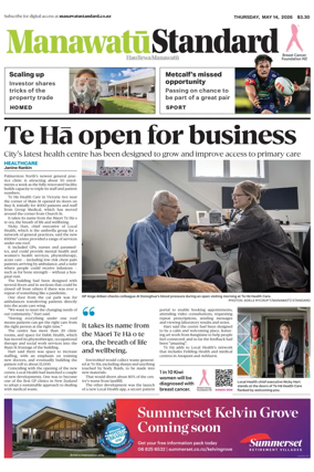 Cover of Manawatu Standard