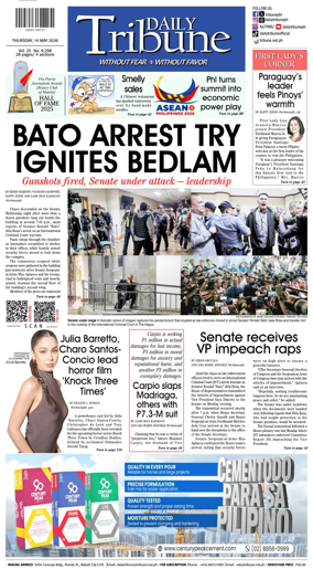 Cover of Daily Tribune (Philippines)