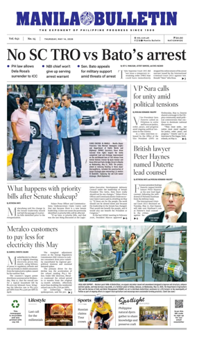 Cover of Manila Bulletin