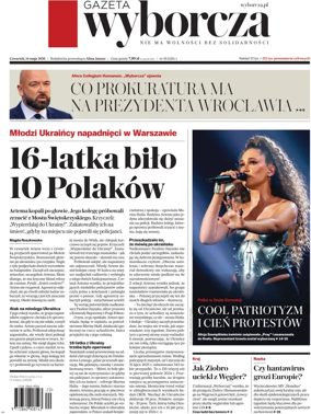 Cover of Gazeta Wyborcza Stoleczna