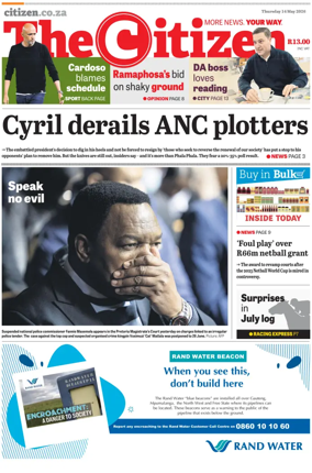 Cover of The Citizen (Gauteng)