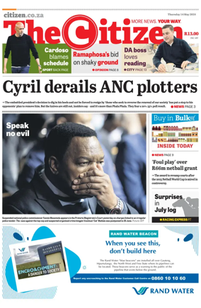 Cover of The Citizen (KZN)