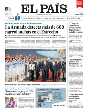 Cover of EL PAIS primera edicion