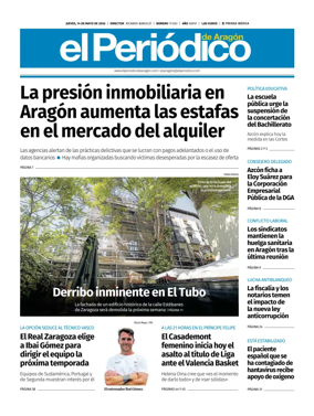 Cover of El Periodico Aragon