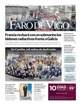Cover of Faro de Vigo (Pontevedra)