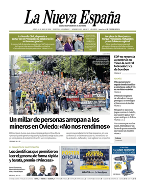 Cover of La Nueva Espana (Occidente)