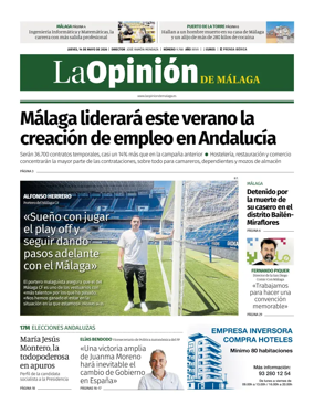Cover of La Opinion de Malaga