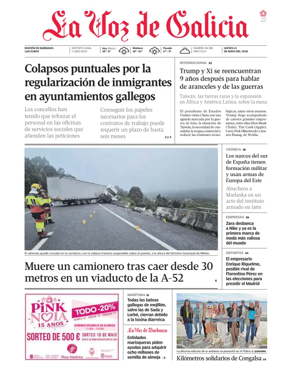 Cover of La Voz de Galicia (Barbanza)