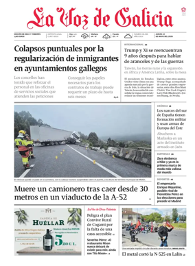 Cover of La Voz de Galicia (Deza)