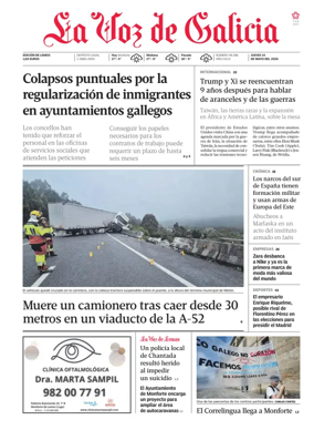 Cover of La Voz de Galicia (Monforte)