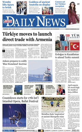 Cover of Hurriyet Daily News & Economic Review