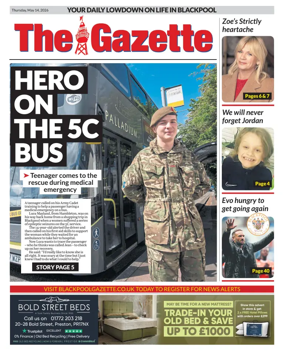 Cover of Blackpool Gazette
