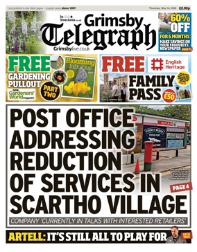 Cover of Grimsby Telegraph