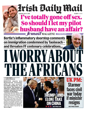Cover of Irish Daily Mail