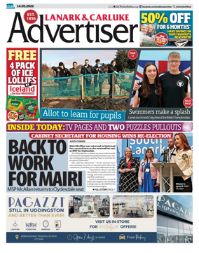 Cover of Lanark & Carluke Advertiser