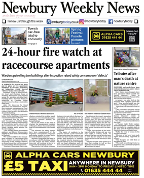 Cover of Newbury Weekly News