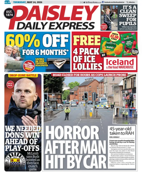 Cover of Paisley Daily Express