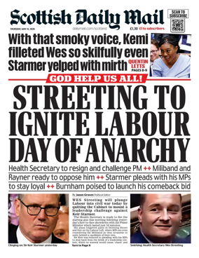 Cover of Scottish Daily Mail