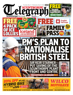 Cover of Scunthorpe Telegraph