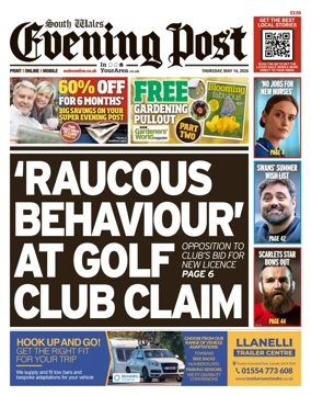 Cover of South Wales Evening Post
