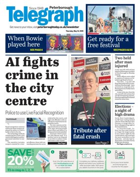 Cover of The Peterborough Evening Telegraph