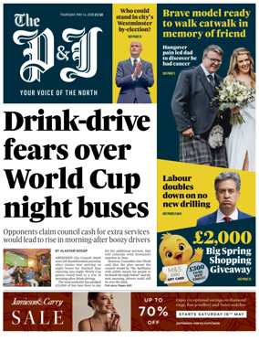 Cover of The Press and Journal (Aberdeen and Aberdeenshire)