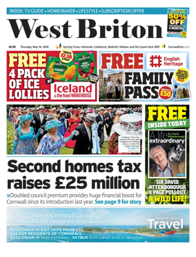 Cover of West Briton (Falmouth Penryn Helston The Lizard)