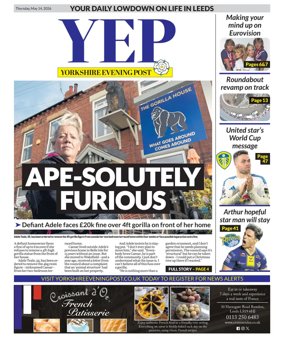 Cover of Yorkshire Evening Post