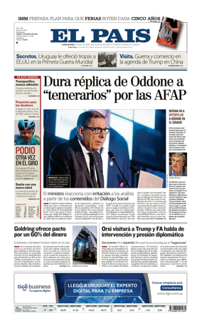 Cover of El Pais (Uruguay)
