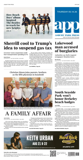 Cover of Asbury Park Press