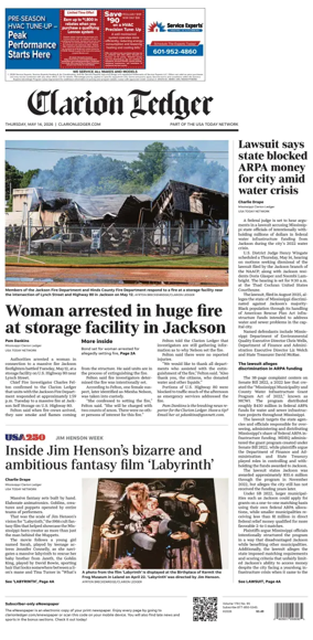 Cover of Clarion Ledger