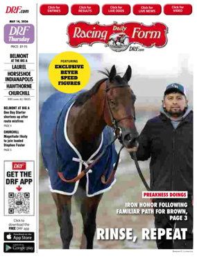 Cover of Daily Racing Form National Digital Edition