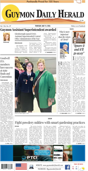 Cover of Guymon Daily Herald