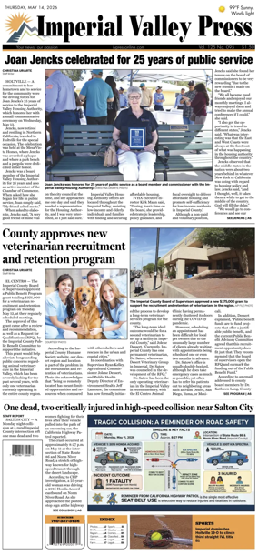 Cover of Imperial Valley Press