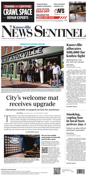 Cover of Knoxville News Sentinel